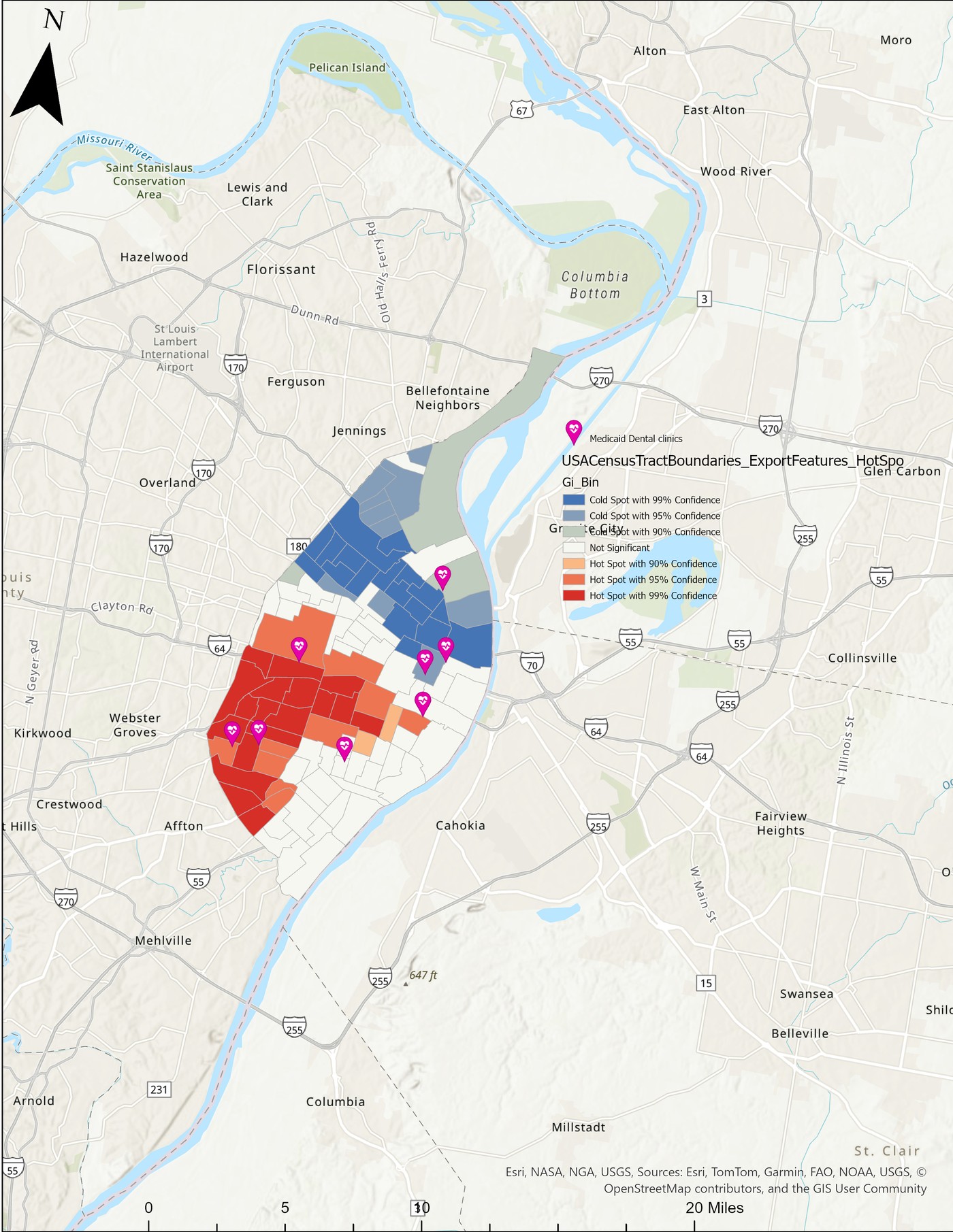 Hot Spot Analysis Map